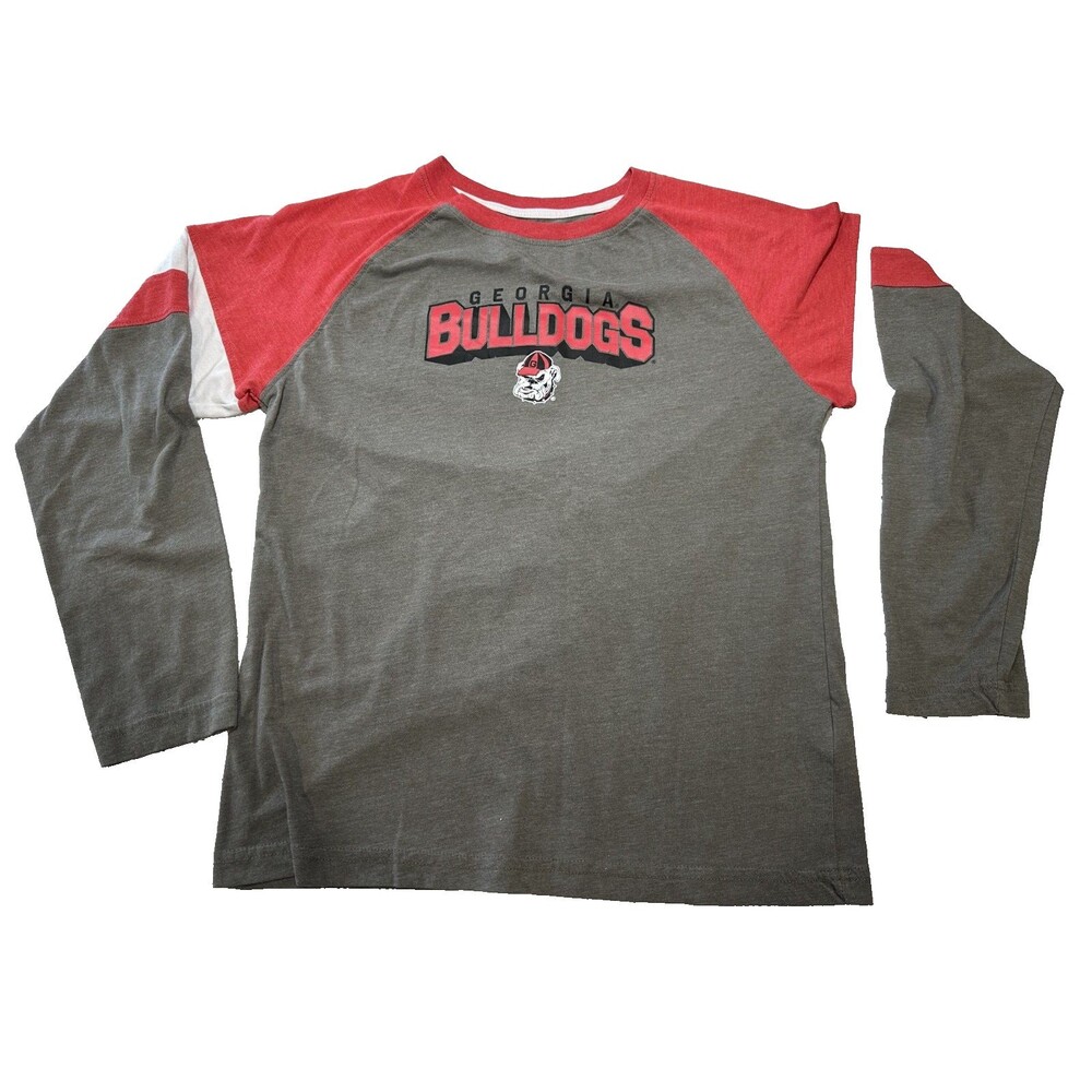 Georgia Bulldogs Boys XL 16/18 Rivalry Threads Long Sleeve T-Shirt UGA Youth Red